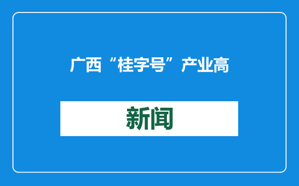 广西“桂字号”产业高质量发展大会在南宁举行