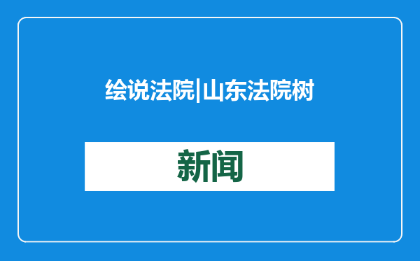 绘说法院|山东法院树牢“大管理观”切实发挥“两张清单”效能